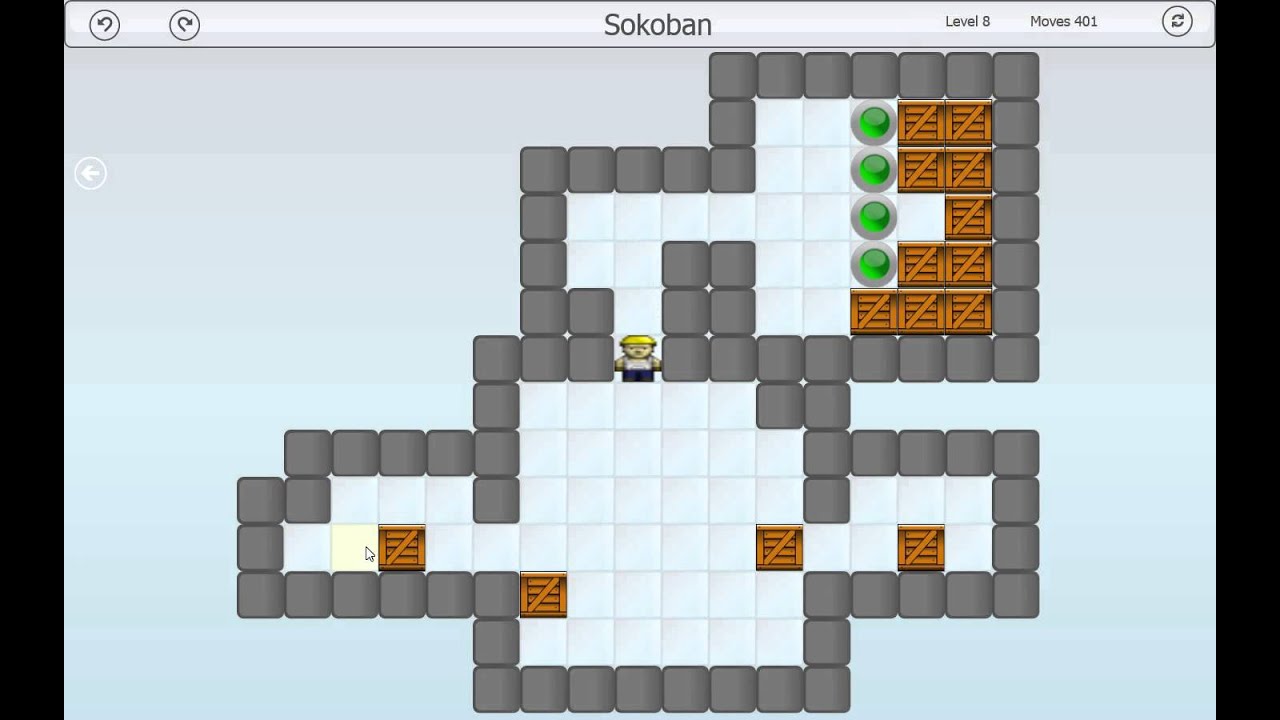 sokoban game 50 levels